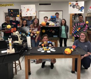 Earth Space Students Create Solar System Models New