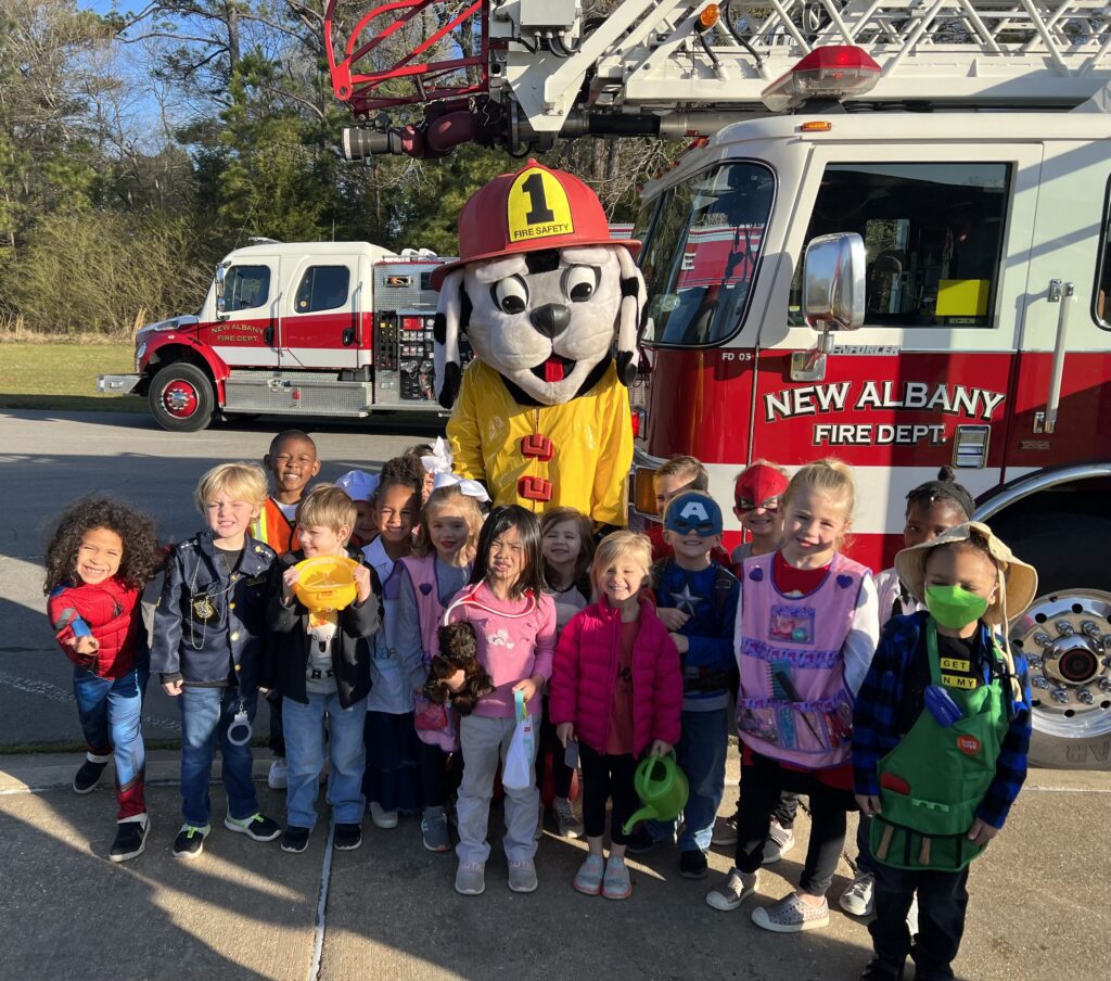 On Friday, April 1, PreK students at New Albany Elementary School enjoyed learning about careers during Community Helper Day.