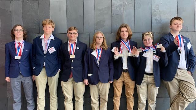 Students at New Albany School of Career and Technical Education placed at the TSA (Technology Students of America) State Competition held in Jackson, MS on Thursday, March 31. 