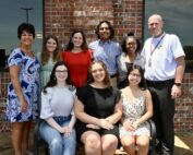 Students from New Albany High School were recently recognized as being recipients of the New Albany Kiwanis Club Scholarship Awards.  Pictured are front row l-r:  Bonnie Littlejohn, Katie Evans, Madeline Blackburn; back row l-r: Lecia Stubblefield (New Albany School District), Bailey Robertson, Christy Phillips, Juan Luna, Janiya Rutherford, Matt Buchanan (New Albany High School).