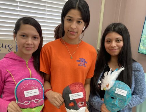 NAHS Art & English Students Collaborate on Masks Project